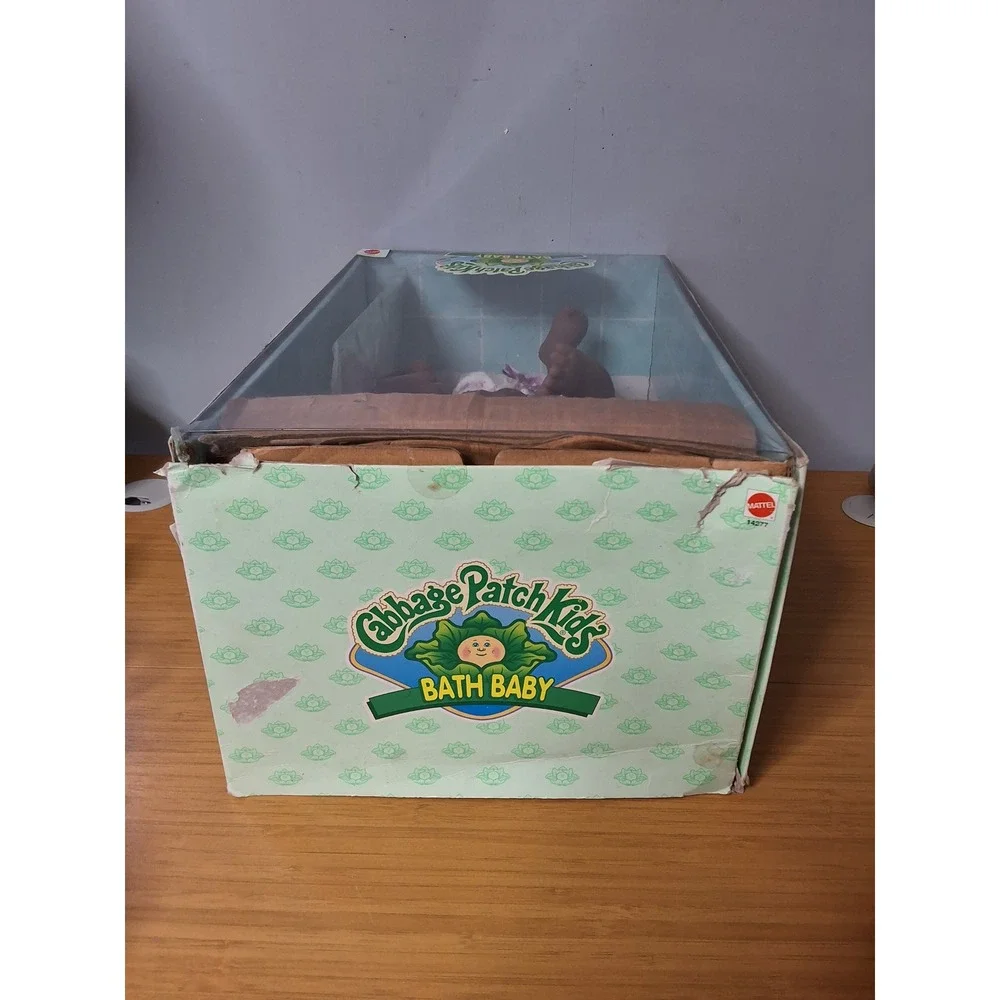 Vintage 1995 Cabbage Patch Kids Bath Baby Mattel 14277 Doll Some Box Damage NIB